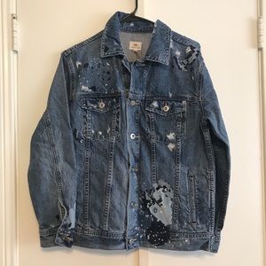 AG Jeans Jean Jacket with Embroidery- S